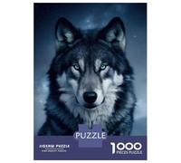 Rompecabezas De 1000 Piezas para Adolescentes Wolf Husky Dog Galaxy Rompecabezas para Adultos Juego De Ingenio Una Obra De Arte Regalos para Amigos Y Familiares 52x38cm/1000pcs