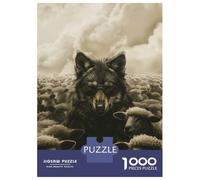 Rompecabezas De 1000 Piezas para Adolescentes Wolf in Disguise Sheeps Rompecabezas para Adultos Juego Práctico Carrera De Velocidad De Manos Regalos Y Cumpleaños Únicos 52x38cm/1000pcs