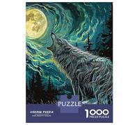 Rompecabezas De 1000 Piezas para Adolescentes Wolf In Forest Rompecabezas para Adultos Juego Práctico Decoración De Pared Oferta como Regalos para Toda La Familia 70x50cm/1000pcs