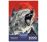 Rompecabezas De 1000 Piezas para Adolescentes Wolf Wild Nature Rompecabezas para Adultos Juegos Relajantes Ensamblaje De Patrones Regalos De Cumpleaños Y Únicos 70x50cm/1000pcs