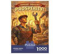 Rompecabezas De 1000 Piezas para Adolescentes Worker Holding Wrench with Industrial Background Rompecabezas para Adolescentes Juego Familiar Mejora La Memoria Cumpleaños Y Navidad 52