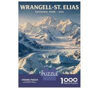 Rompecabezas De 1000 Piezas para Adolescentes Wrangell-St. Elias National Park Rompecabezas para Adultos Juguetes DIY Desafío Difícil Regalos para Amigos Y Familiares 52x38cm/1000pcs
