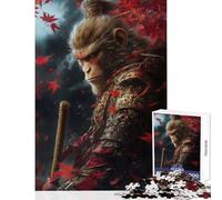 Rompecabezas de 1000 Piezas para Adolescentes Wukong El Rey Mono Juguete Decoración de Pared Regalo de cumpleaños Juegos relajantes Mejorar el Amor en Pareja Tamaño 38x52cm