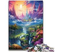 Rompecabezas de 1000 Piezas para Adolescentes y Adultos, con paisajes celestiales, Colores fantásticos, Ideal para el Aprendizaje y el Regalo Familiar (50x75cm)