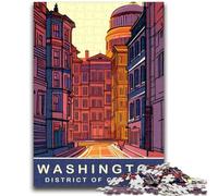 Rompecabezas de 1000 Piezas para Adolescentes y Adultos de Washington DC Toda la Familia a Partir de los 14 años (50x75cm)
