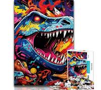 Rompecabezas de 1000 Piezas para Adolescentes y Adultos Dinosaurios Antiguos Toda la Familia a Partir de los 14 años 75x50cm