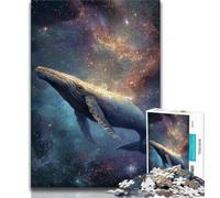 Rompecabezas de 1000 Piezas para Adolescentes y Adultos, diseño de Ballena Espiritual, Juego Familiar para aliviar el estrés, desafío difícil, Mejora el Amor en Pareja, 75x50cm