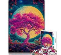 Rompecabezas de 1000 Piezas para Adolescentes y Adultos diseño de Cerezo Rosa 1000 Piezas para Adultos un Juego desafiante Toda la Familia 38x26cm