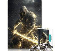 Rompecabezas de 1000 Piezas para Adolescentes y Adultos, diseño de fantasía samurái Ninja, Ideal para Pasar el Tiempo Libre en casa y aliviar el estrés, con Papá Noel (tamaño 38x26cm)