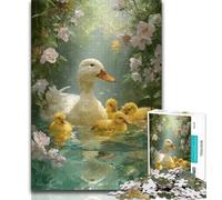 Rompecabezas de 1000 Piezas para Adolescentes y Adultos, diseño de Mamá Pato, Juguete Educativo para aliviar el estrés, (tamaño 75x50cm)