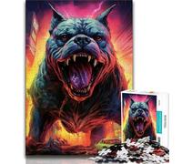 Rompecabezas de 1000 Piezas para Adolescentes y Adultos, diseño Vibrante y único, de Bulldogs mecánicos, para una Experiencia Relajante y desafiante, 38x26cm