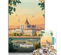 Rompecabezas de 1000 Piezas para Adolescentes y Adultos, Edificio del Parlamento de Budapest Juguetes educativos, Juegos antiestrés, Regalos y Juguetes geniales (75x50cm)