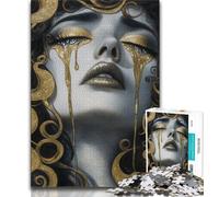 Rompecabezas de 1000 Piezas para Adolescentes y Adultos: El Hermoso Rostro de la Diosa Rompecabezas para Adultos Interacción Entre Padres e Hijos para Reducir el estrés 38x26cm
