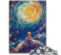 Rompecabezas de 1000 Piezas para Adolescentes y Adultos: El Principito del Cielo Nocturno Apto para Mayores de 14 años Juego Educativo, desafío, Juguete, Regalo de cumpleaños, 26x38cm