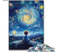 Rompecabezas de 1000 Piezas para Adolescentes y Adultos, El Principito del Cielo Nocturno, para Juego Educativo, desafío, colección de Artistas, Bellas Artes, 50x75cm