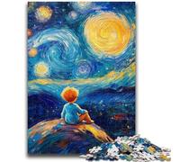 Rompecabezas de 1000 Piezas para Adolescentes y Adultos: El Principito del Cielo Nocturno Rompecabezas de 1000 Piezas para Pasar el rato en casa con Piezas aleatorias Que se entrelazan (50x75cm)