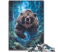 Rompecabezas de 1000 Piezas para Adolescentes y Adultos: Fantasy Grizzlies, un desafío difícil para aliviar el estrés, Toda la Familia, 26x38cm
