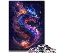 Rompecabezas de 1000 Piezas para Adolescentes y Adultos Juego Educativo Familiar Galaxy Fantasy Dragon Toda la Familia Mayores de 14 años 50x75cm