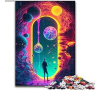 Rompecabezas de 1000 Piezas para Adolescentes y Adultos: La Puerta a lo Desconocido, un desafío difícil para aliviar el estrés, un Regalo para el Amigo Secreto tamaño 26x38cm