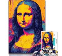 Rompecabezas de 1000 Piezas para Adolescentes y Adultos, Mona Lisa, 1000 Piezas para Adultos, Juguete Educativo para aliviar el estrés, Gran Regalo y Juguetes, 50x75cm