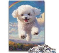 Rompecabezas de 1000 Piezas para Adolescentes y Adultos Perro Feliz Desafiante, Pero Divertido y Divertido Regalo de cumpleaños, Regalo, Arte Mural 50x75cm
