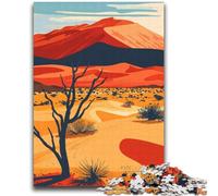 Rompecabezas de 1000 Piezas para Adolescentes y Adultos Póster del Desierto de Namibia Juguete Educativo antiestrés para interacción Entre Padres e Hijos a Partir de 14 años (tamaño 38x52cm)