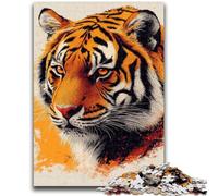 Rompecabezas de 1000 Piezas para Adolescentes y Adultos Retrato de Tigre Rompecabezas de 1000 Piezas Ideal como Juego Educativo, Regalo Ideal para Toda la Familia (50x75cm)