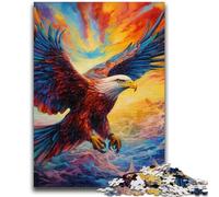 Rompecabezas de 1000 Piezas para Adolescentes y Adultos Rompecabezas de águilas Coloridas para Adultos Interacción Entre Padres e Hijos para Reducir el estrés (50x75cm)