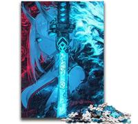 Rompecabezas de 1000 Piezas para Adolescentes y Adultos Rompecabezas de Anime de Chica dragón para Adultos Toda la Familia a Partir de 14 años (50x75cm)
