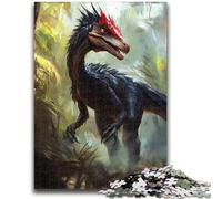 Rompecabezas de 1000 Piezas para Adolescentes y Adultos, Rompecabezas de Dinosaurios, Juguetes adictivos para estimular la Inteligencia Cerebral y Decorar el hogar (26x38cm)