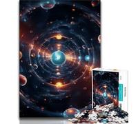 Rompecabezas de 1000 Piezas para Adolescentes y Adultos Rompecabezas de Universo Colorido para Adultos Interacción Entre Padres e Hijos Que Reduce el estrés 75x50cm