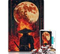 Rompecabezas de 1000 Piezas para Adolescentes y Adultos Rompecabezas Ninja bajo la Luna Toda la Familia a Partir de 14 años (tamaño 38x26cm)