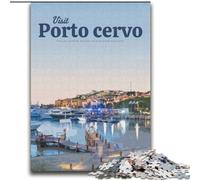 Rompecabezas de 1000 Piezas para Adolescentes y Adultos Visita Porto Cervo, Juguete Educativo Intelectual descompresor, Regalo de cumpleaños, decoración de Pared 75x100cm