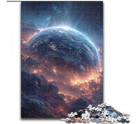 Rompecabezas de 1000 Piezas para Adolescentes y Adultos: Vista etérea de la Tierra, para Mayores de 14 años Colección de Artistas para diversión Familiar y Noches de Juegos Bellas Artes 26x38cm
