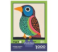 Rompecabezas De 1000 Piezas para Adolescentes Yayoi Kusama Bird Retro Exhibition Poster Rompecabezas para Adultos Juego Familiar Corte De Precisión Regalo De Cumpleaños, Regalos, 38x26cm/1000pcs