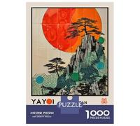 Rompecabezas De 1000 Piezas para Adolescentes Yayoi Kusama Landscape Art Retro Exhibition Poster Rompecabezas Juego Familiar Mejora La Memoria Cumpleaños 52x38cm/1000pcs