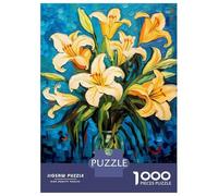 Rompecabezas De 1000 Piezas para Adolescentes Yellow Lilies Van Gogh Art Rompecabezas para Adultos Juegos Relajantes Desafío Difícil Diversión En Casa Actividades, 52x38cm/1000pcs