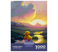Rompecabezas De 1000 Piezas para Adolescentes Yellow Rubber Duck Nature Rompecabezas para Adultos Juegos Relajantes Regalos para Mujeres Diversión En Casa Actividades, 38x26cm/1000pcs