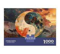 Rompecabezas De 1000 Piezas para Adolescentes Yin Yang Symbol Art Print-2 Rompecabezas para Adultos Juguetes Antiestrés Regalos De Desafío Difícil para Amigos Y Familiares 70x50cm/1000pcs