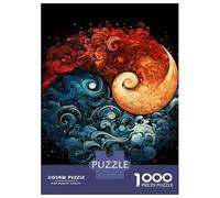 Rompecabezas De 1000 Piezas para Adolescentes Yin Yang Symbol Art Print Rompecabezas para Adultos Juegos Familiares Decoración Gran Regalo para Jugar 52x38cm/1000pcs