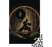 Rompecabezas De 1000 Piezas para Adolescentes Yin Yang Tai Chi Bamboo Forest Rompecabezas para Adultos Juegos Divertidos Decoración Ayuda A Ejercitar El Cerebro 52x38cm/1000pcs