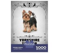Rompecabezas De 1000 Piezas para Adolescentes Yorkshire Terrier Rompecabezas para Adultos Juegos Relajantes Alivia El Estrés Diversión En Casa Actividades, 70x50cm/1000pcs