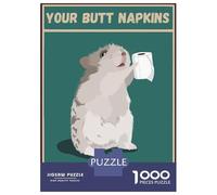 Rompecabezas De 1000 Piezas para Adolescentes Your Butt Napkins My Lord Rompecabezas para Adultos Juguetes Antiestrés Patrón De Montaje Gran Regalo para Jugar 38x26cm/1000pcs