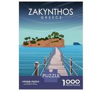 Rompecabezas De 1000 Piezas para Adolescentes Zakynthos Greece Art Rompecabezas para Adultos Juego De Ingenio Análisis Y Lógica Actividades Divertidas En Casa, 38x26cm/1000pcs
