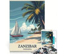 Rompecabezas de 1000 Piezas para Adolescentes, Zanzíbar, Tanzania, Juguetes antiestrés, decoración del hogar, colección de Artistas, Bellas Artes 38x26cm