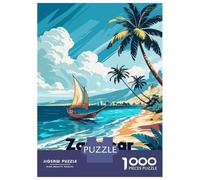 Rompecabezas De 1000 Piezas para Adolescentes Zanzibar, Tanzania Tropical Beach Scene Rompecabezas para Adultos Juguete Decoración De Pared Decoración Difícil Y Desafiante 70x50cm/1000pcs