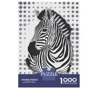 Rompecabezas De 1000 Piezas para Adolescentes Zebra Portrait with Polka Dots Rompecabezas para Adolescentes Juguetes Antiestrés Difícil Gran Regalo para Jugar 70x50cm/1000pcs