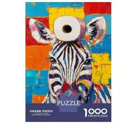 Rompecabezas De 1000 Piezas para Adolescentes Zebra with Toilet Paper Rompecabezas para Adultos Juegos Relajantes Mejora La Memoria Ayuda A Ejercitar El Cerebro 70x50cm/1000pcs