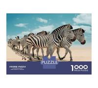 Rompecabezas De 1000 Piezas para Adolescentes Zebras in The Wild Rompecabezas para Adultos Juegos Divertidos Decoración Cumpleaños, Navidad 52x38cm/1000pcs