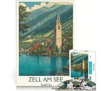 Rompecabezas de 1000 Piezas para Adolescentes, Zell Am See, Austria, Juguetes para armar, para Relajarse intelectualmente, Ideal para Decorar el Escritorio 38x26cm